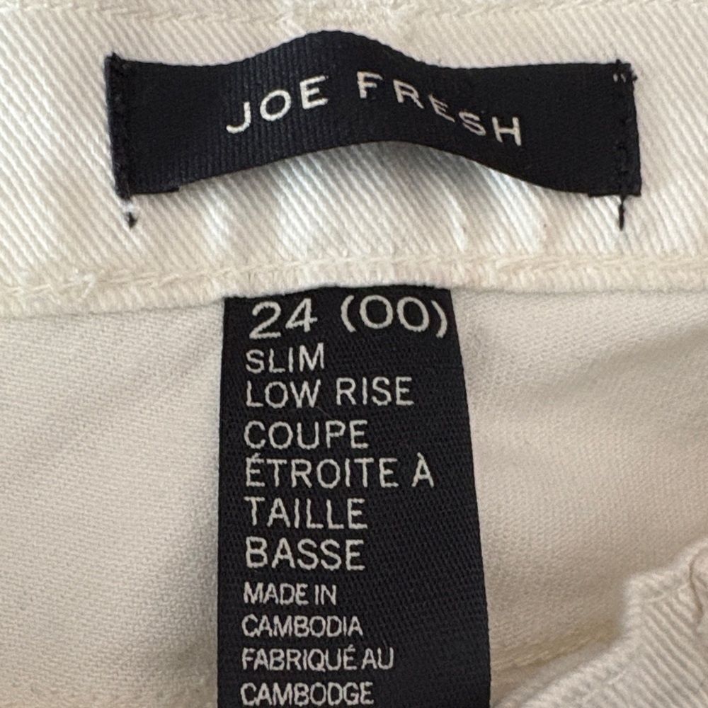 Joe Fresh Off-White Denim Pants - Picture 9 of 9